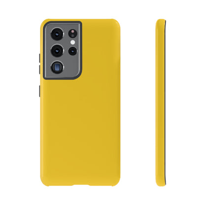 Luscious Yellow: Plain Sunburst-Inspired Color for iPhone, Samsung Galaxy and Google Pixel devices