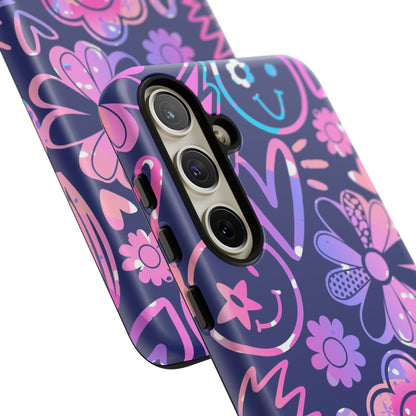 Live Inspired: Purple Tough Case for iPhone, Samsung Galaxy and Google Pixel devices