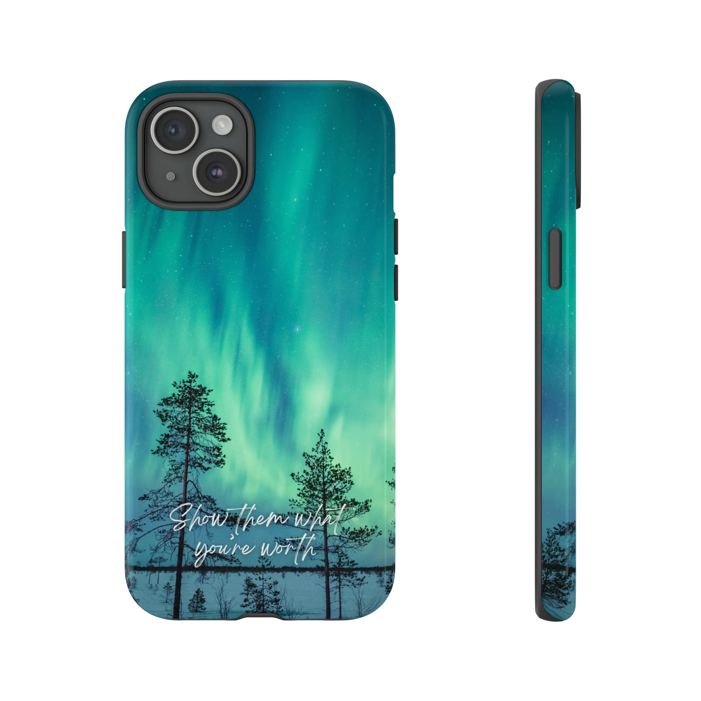 Show them what you're worth: Aurora borealis-inspired phone case for iPhone, Galaxy and Pixel devices