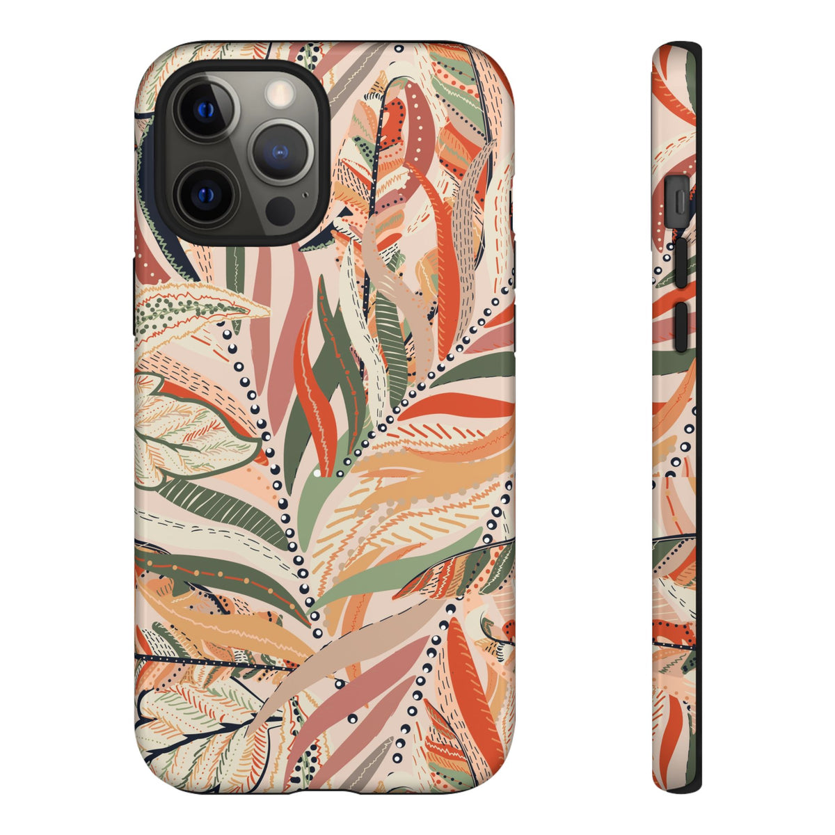 Terracotta Leaves Phone Case: Nature‑Inspired Art for iPhone, Samsung Galaxy and Google Pixel devices