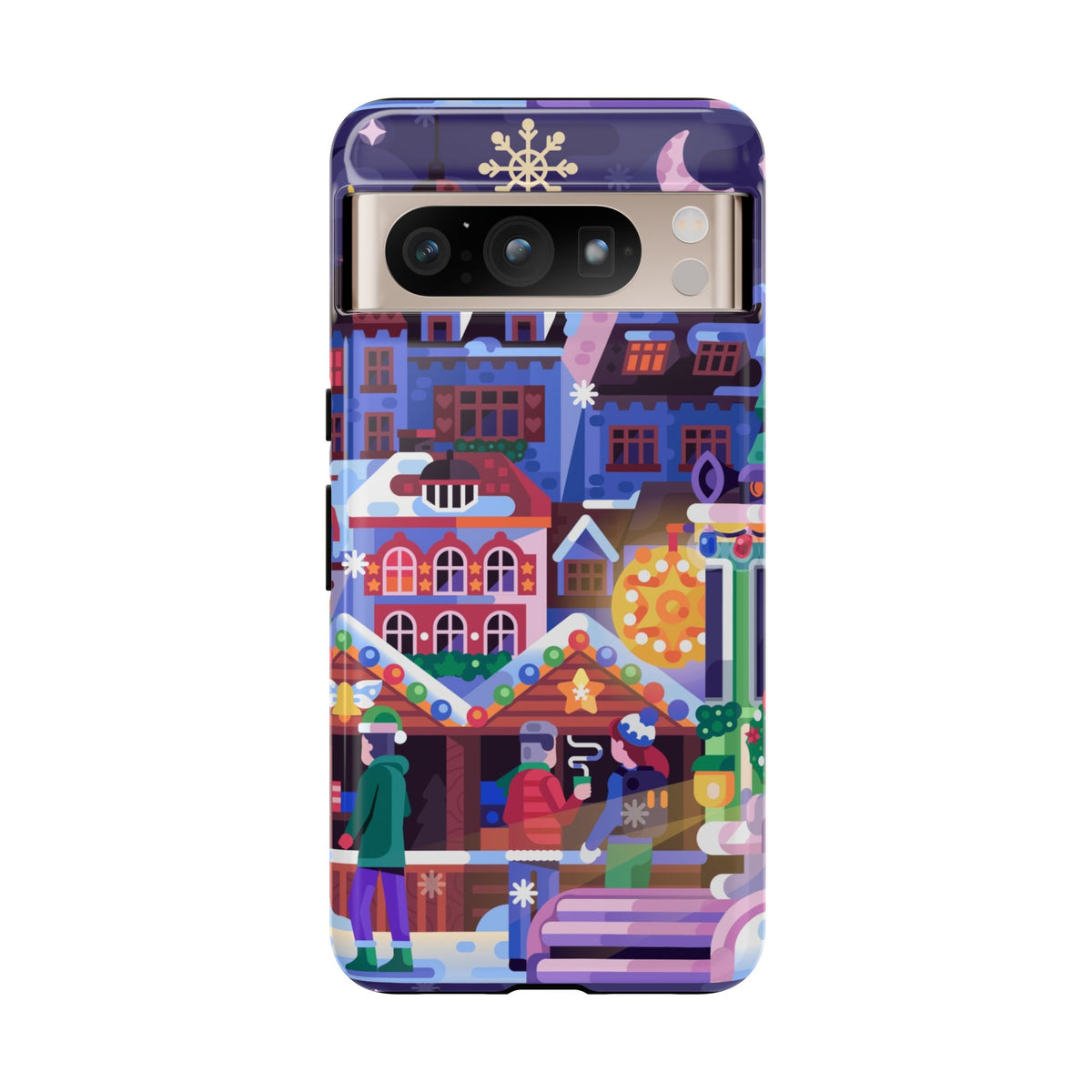 Christmas Fair in Old Town: Holiday-Themed case for iPhone, Samsung Galaxy and Google Pixel