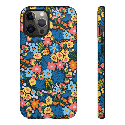 Bloom Burst: Color and Joy Themed Phone Case for iPhone, Samsung Galaxy and Google Pixel devices