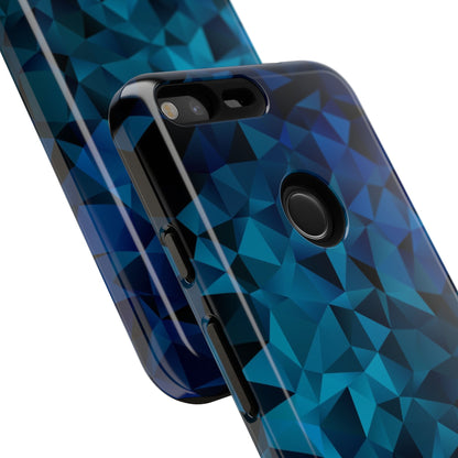 Blue Diamonds: Phone Case with Elegant Prints for iPhone, Samsung Galaxy and Google Pixel devices