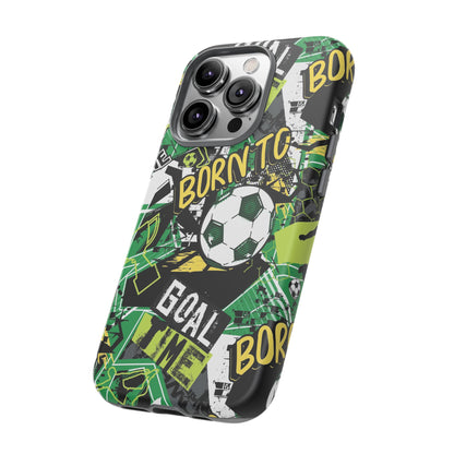 Born to Goal: Football-inspired phone case for iPhone and Samsung Galaxy