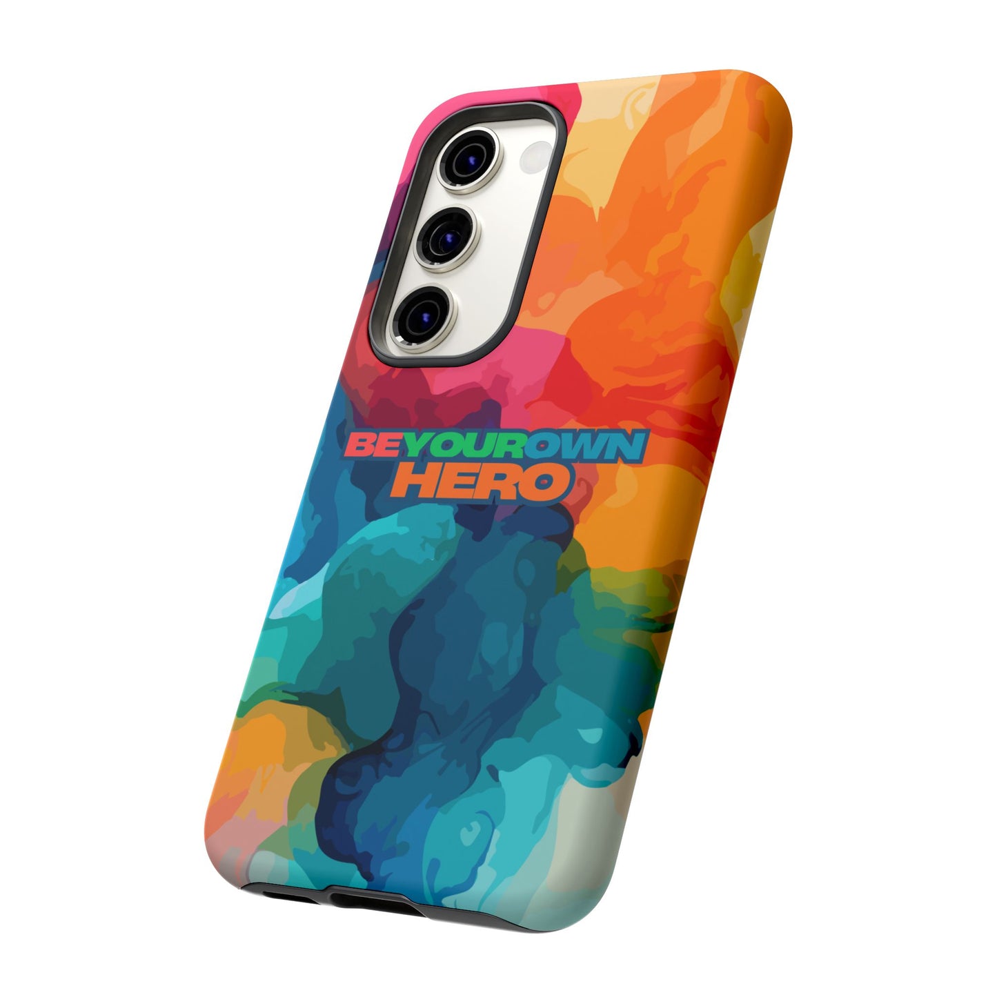 Be Your Own Hero: Inspiring Quote Phone Case for iPhone, Samsung Galaxy and Google Pixel