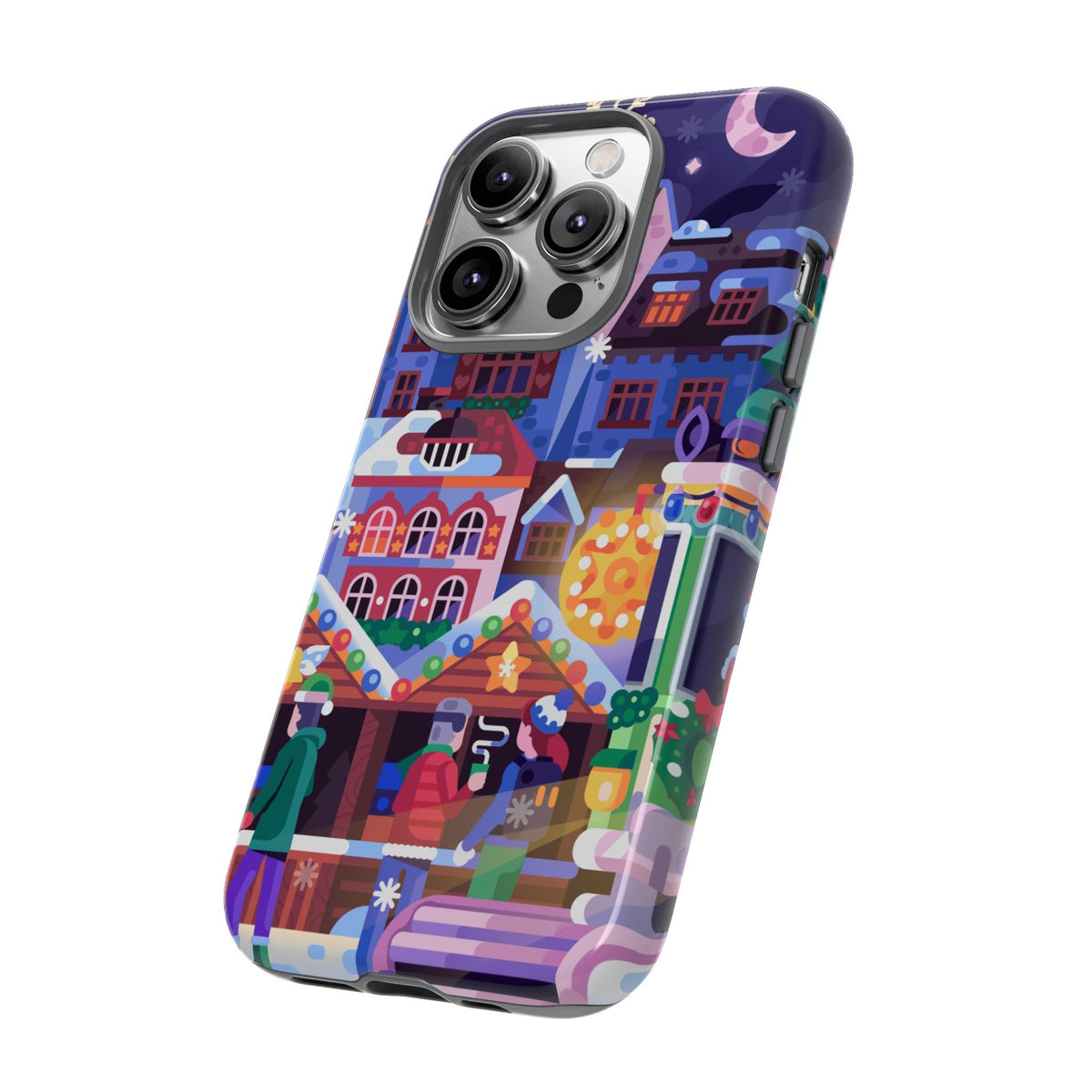 Christmas Fair in Old Town: Holiday-Themed case for iPhone, Samsung Galaxy and Google Pixel