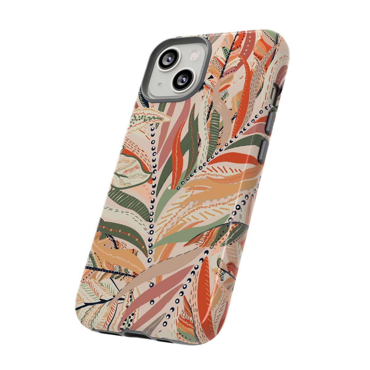 Terracotta Leaves Phone Case: Nature‑Inspired Art for iPhone, Samsung Galaxy and Google Pixel devices