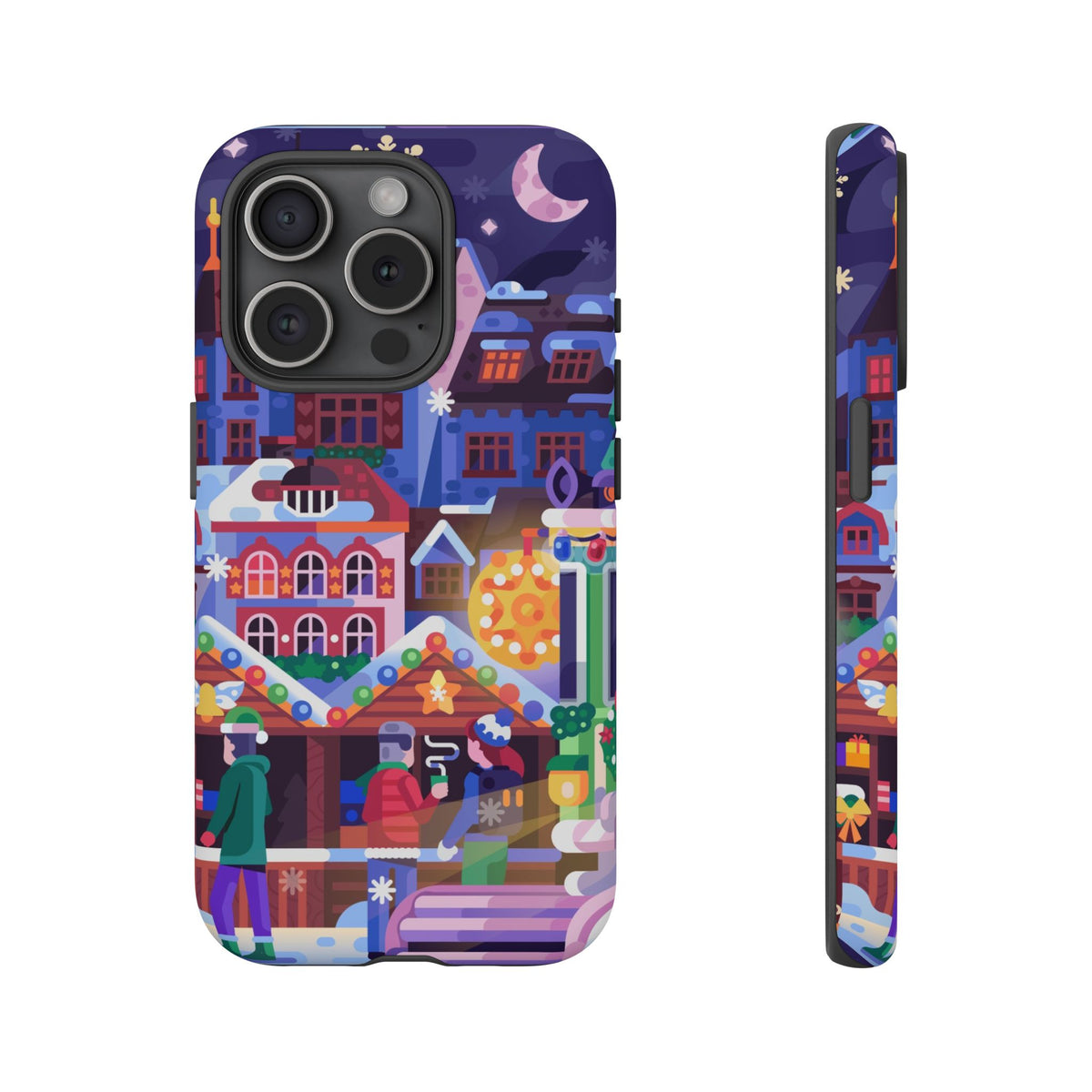 Christmas Fair in Old Town: Holiday-Themed case for iPhone, Samsung Galaxy and Google Pixel