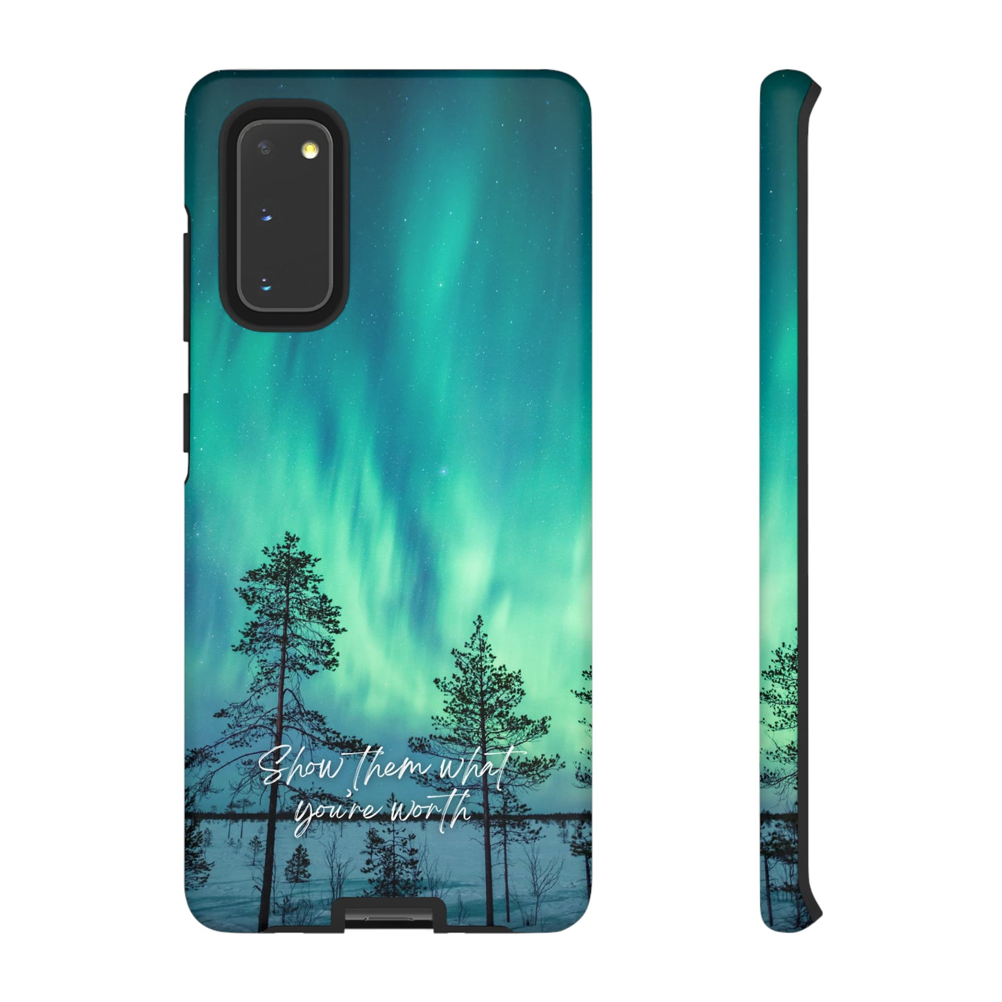 Show them what you're worth: Aurora borealis-inspired phone case for iPhone, Galaxy and Pixel devices