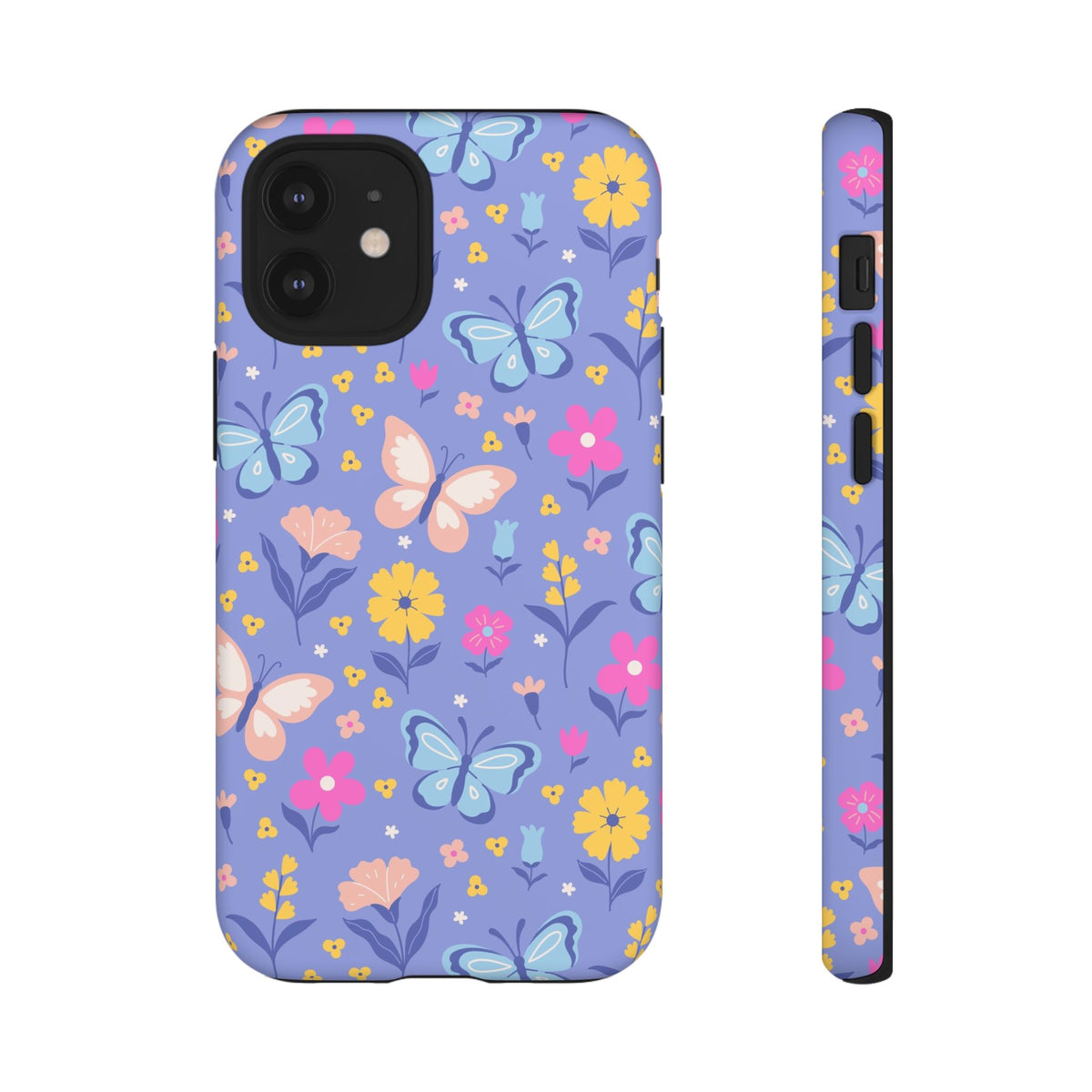 Lavender Butterflies: Tough Phone Case for iPhone, Samsung Galaxy and Google Pixel