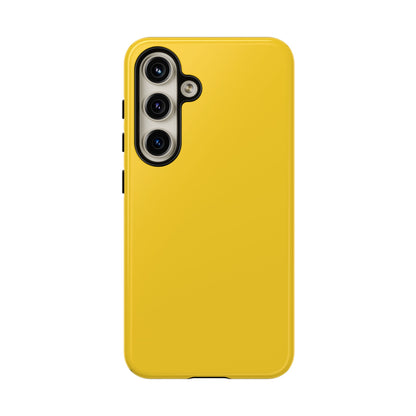 Luscious Yellow: Plain Sunburst-Inspired Color for iPhone, Samsung Galaxy and Google Pixel devices