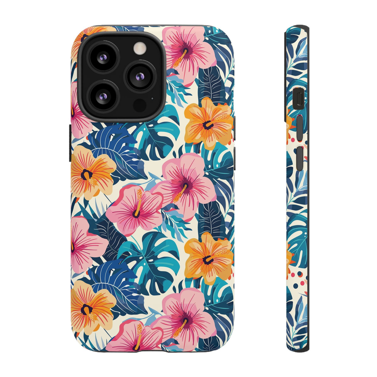 Hibiscus Bloom: Cute Floral Phone Case for iPhone, Samsung and Google Pixel