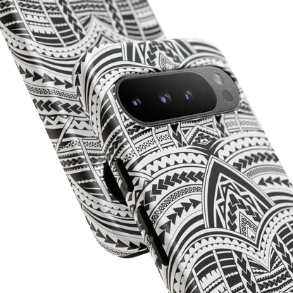 Tatoeage: telefoonhoesje met tribalpatroon voor iPhone, Samsung Galaxy en Google Pixel