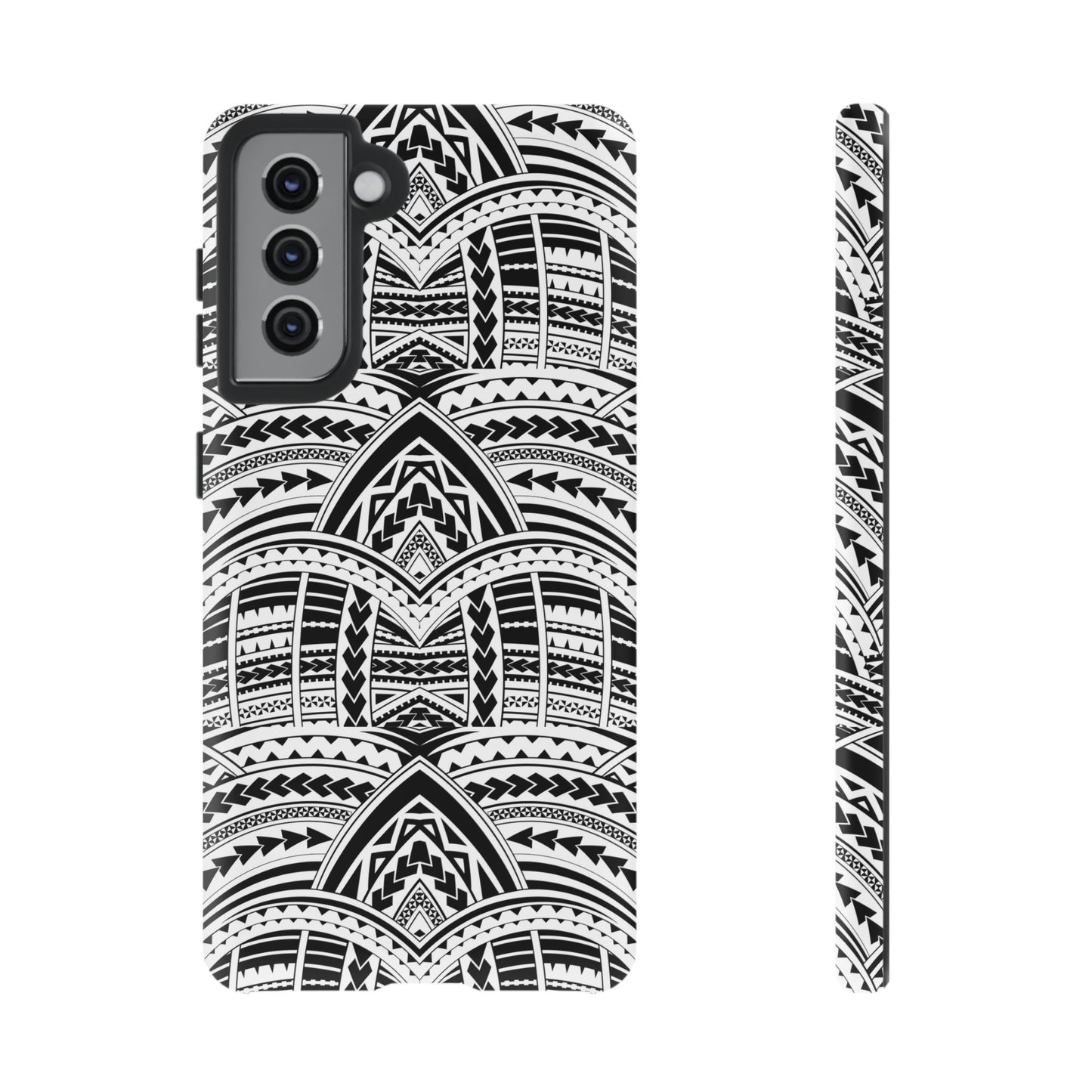 Tatoeage: telefoonhoesje met tribalpatroon voor iPhone, Samsung Galaxy en Google Pixel