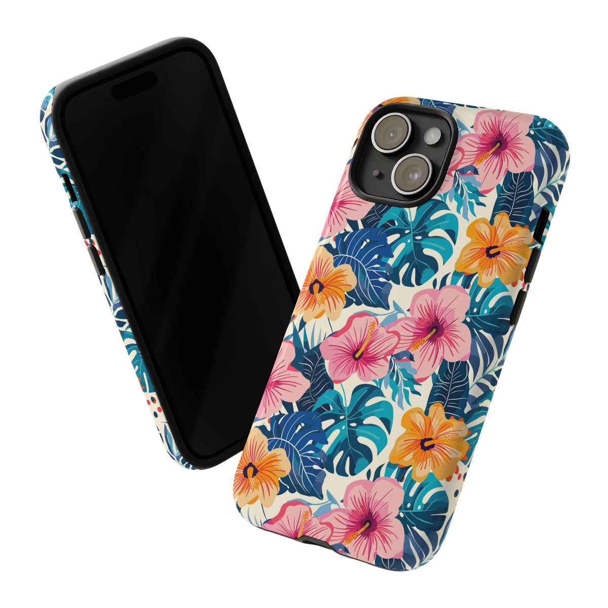 Hibiscus Bloom: Cute Floral Phone Case for iPhone, Samsung and Google Pixel