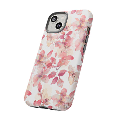 Watercolor Flowers: Tough Case for iPhone, Samsung Galaxy and Google Pixel devices