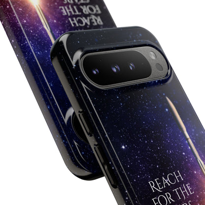 Reach for the Stars: Rocket-illustrated phone case for iPhone, Samsung Galaxy and Pixel devices