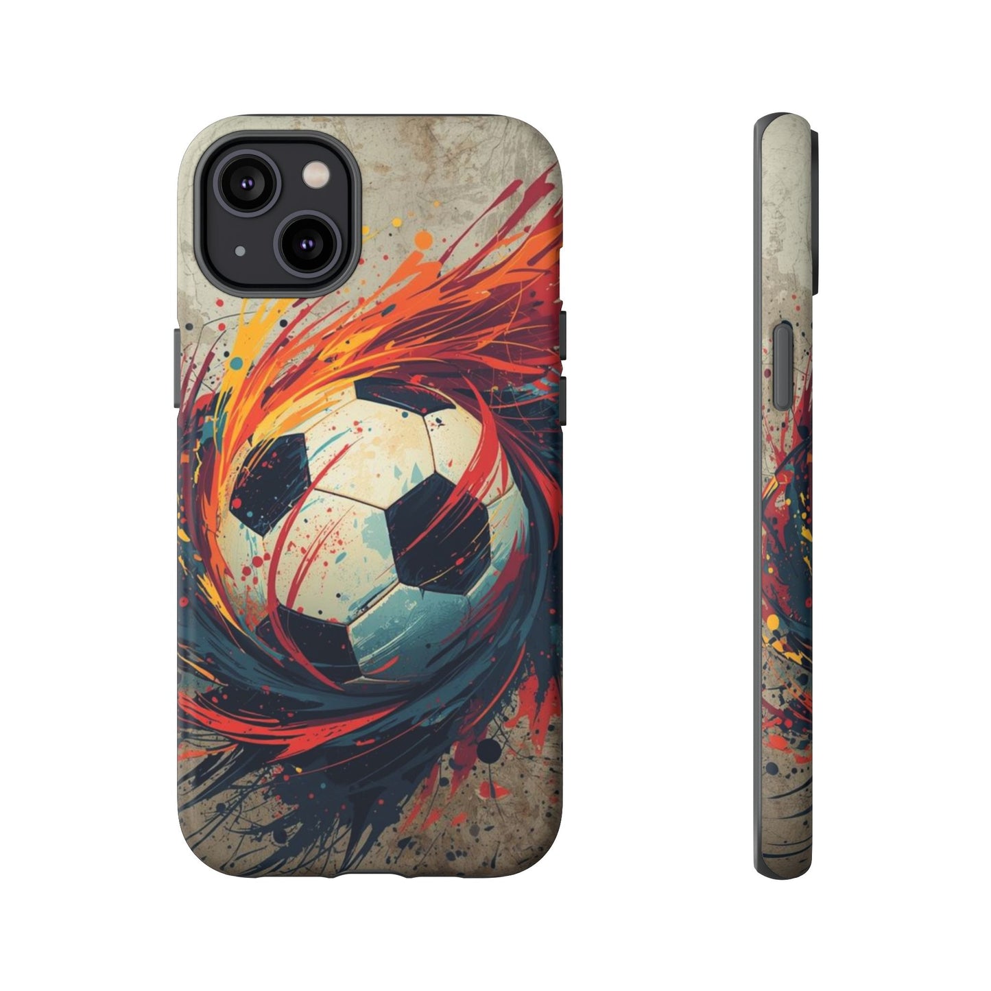 Football Swirl: Phone Case for iPhone, Samsung Galaxy and Google Pixel devices