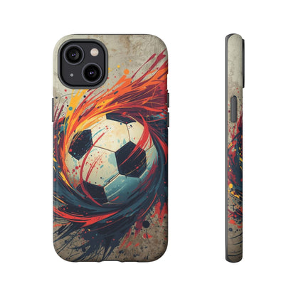Football Swirl: Phone Case for iPhone, Samsung Galaxy and Google Pixel devices