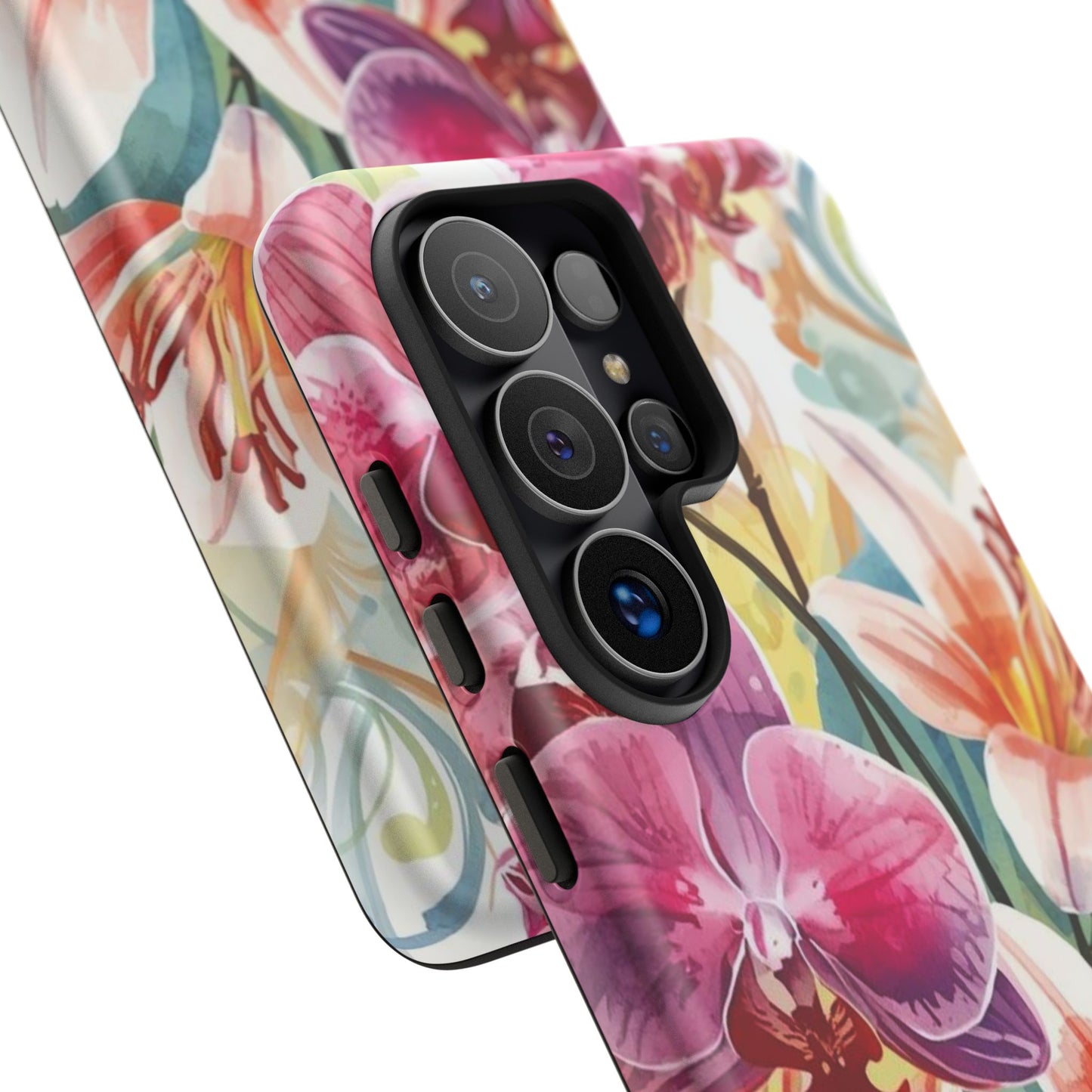Hibiscus & Orchid Bloom Case: Floral Beauty for Your Samsung Galaxy S Series