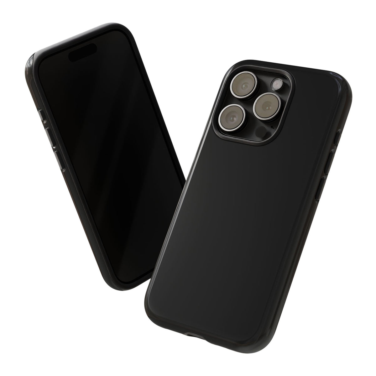 Space Black: Pure black phone case for iPhone, Samsung Galaxy and Google Pixel devices