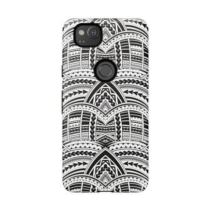 Tatoeage: telefoonhoesje met tribalpatroon voor iPhone, Samsung Galaxy en Google Pixel