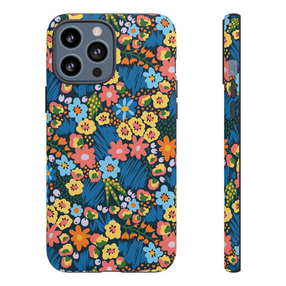 Bloom Burst: Color and Joy Themed Phone Case for iPhone, Samsung Galaxy and Google Pixel devices