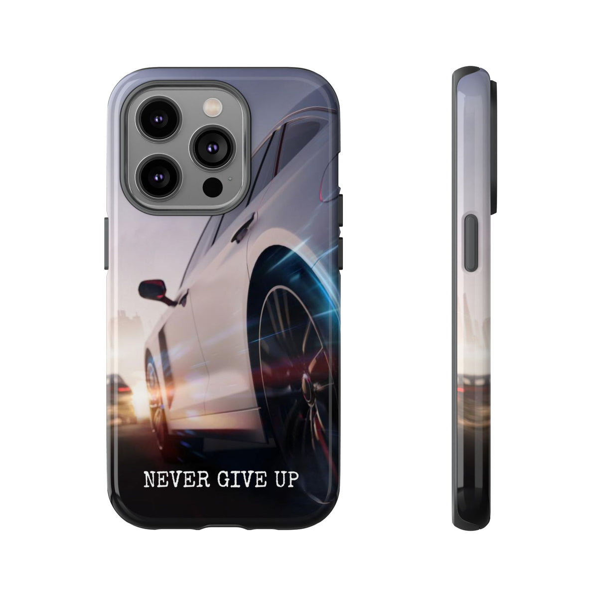 Never Give Up:  Motivational Phone Case for iPhone, Samsung Galaxy and Google Pixel devices