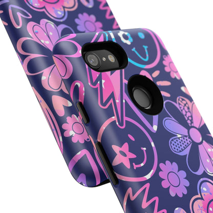 Live Inspired: Purple Tough Case for iPhone, Samsung Galaxy and Google Pixel devices