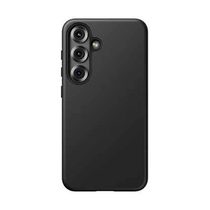 Space Black: Pure black phone case for iPhone, Samsung Galaxy and Google Pixel devices