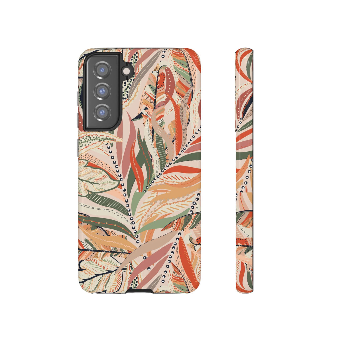 Terracotta Leaves Phone Case: Nature‑Inspired Art for iPhone, Samsung Galaxy and Google Pixel devices