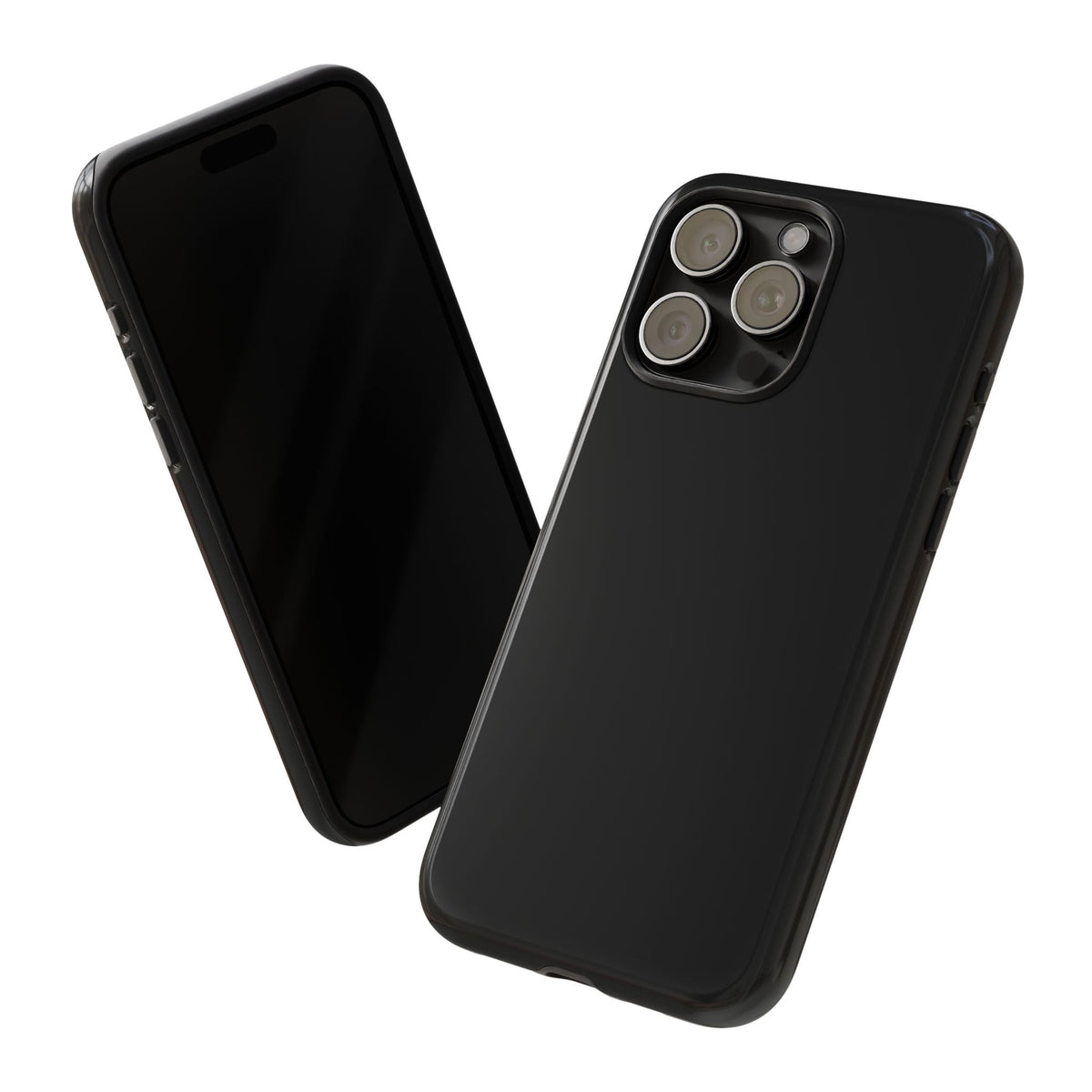 Space Black: Pure black phone case for iPhone, Samsung Galaxy and Google Pixel devices