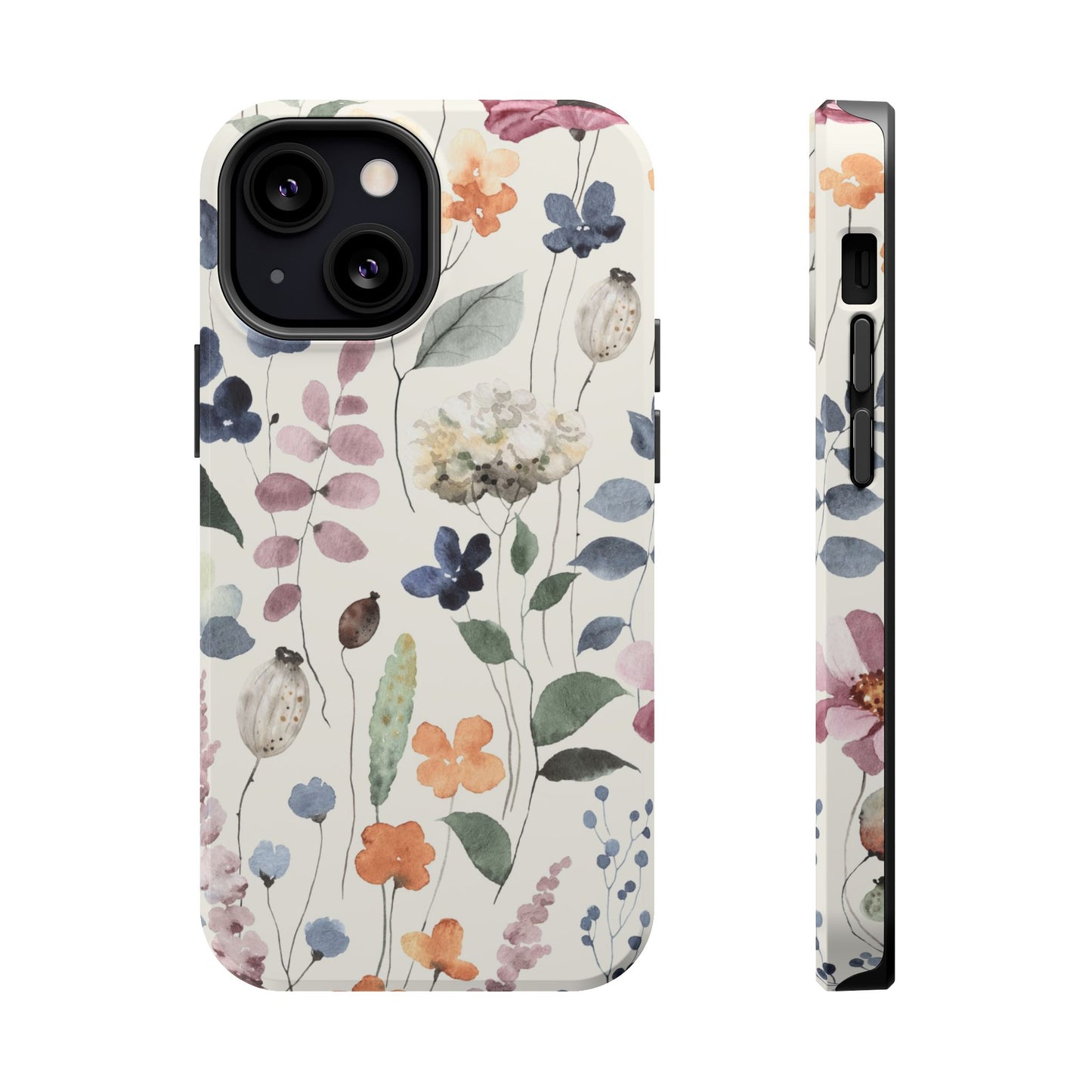 Floral prints phone case for iPhone (MagSafe version)
