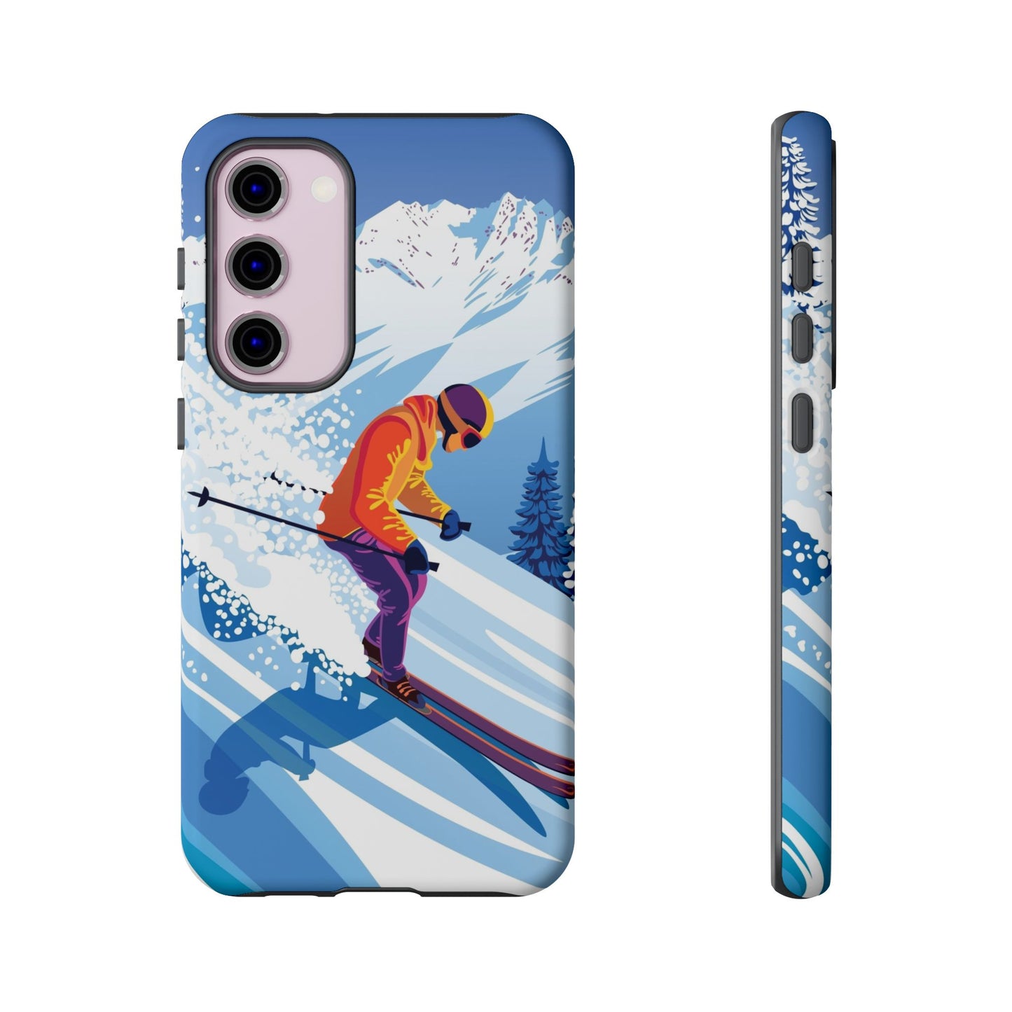Glacier Rush: Ice Ski inspired phone case for iPhone, Samsung Galaxy and Google  Pixel devices