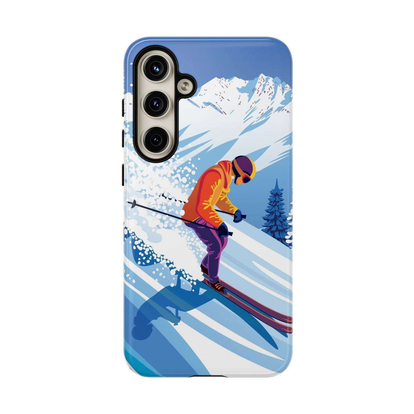 Glacier Rush: Ice Ski inspired phone case for iPhone, Samsung Galaxy and Google  Pixel devices