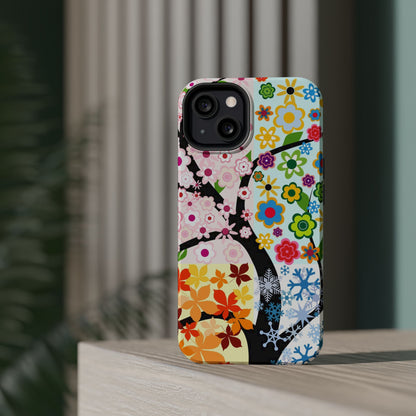 Four Seasons (MagSafe version): Fall, Winter, Spring and Summer inspired phone case for iPhone