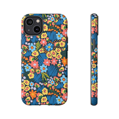 Bloom Burst: Color and Joy Themed Phone Case for iPhone, Samsung Galaxy and Google Pixel devices