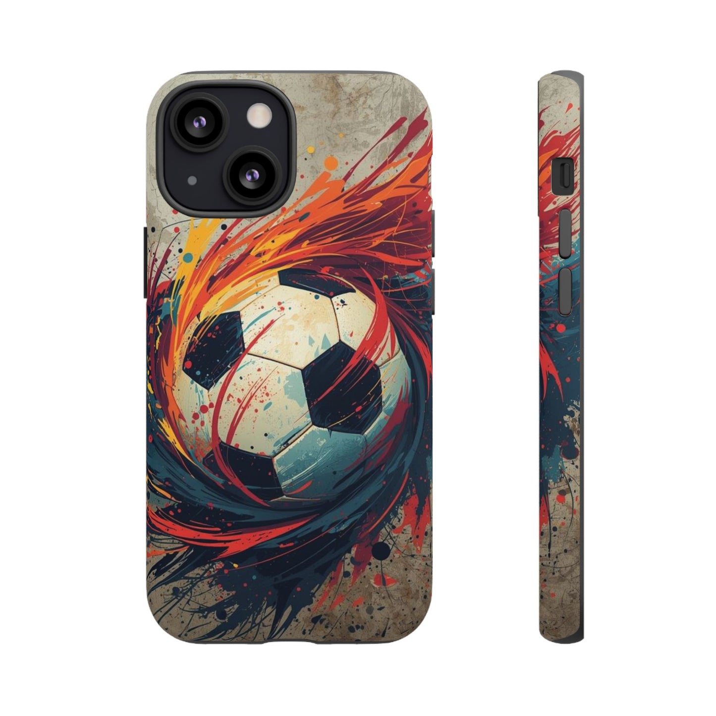 Football Swirl: Phone Case for iPhone, Samsung Galaxy and Google Pixel devices