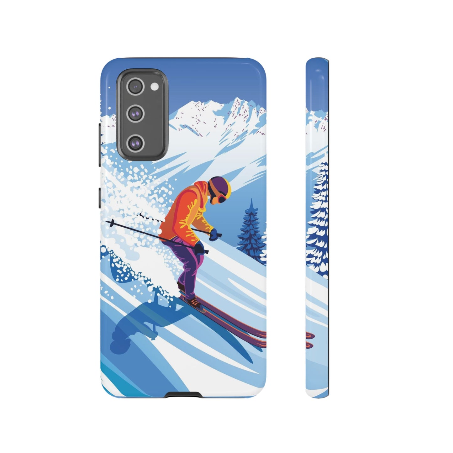 Glacier Rush: Ice Ski inspired phone case for iPhone, Samsung Galaxy and Google  Pixel devices