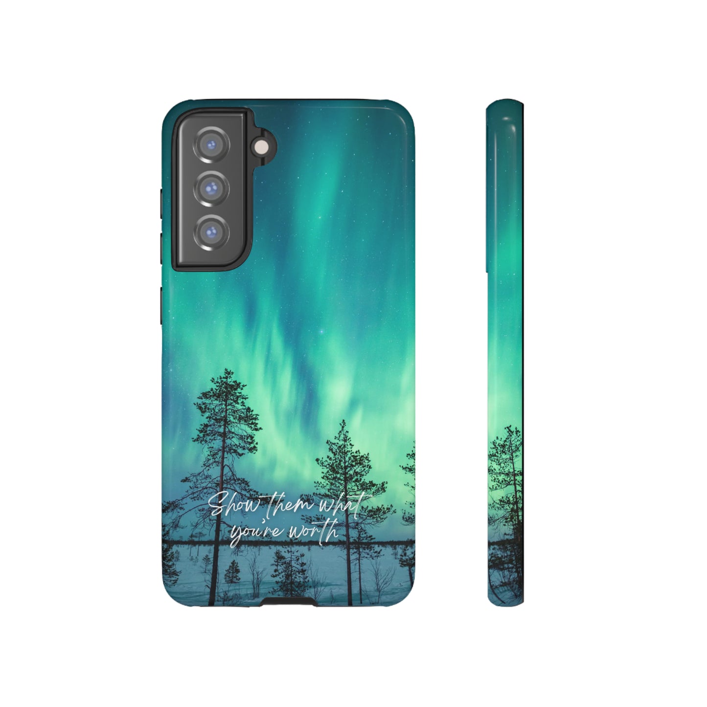 Show them what you're worth: Aurora borealis-inspired phone case for iPhone, Galaxy and Pixel devices