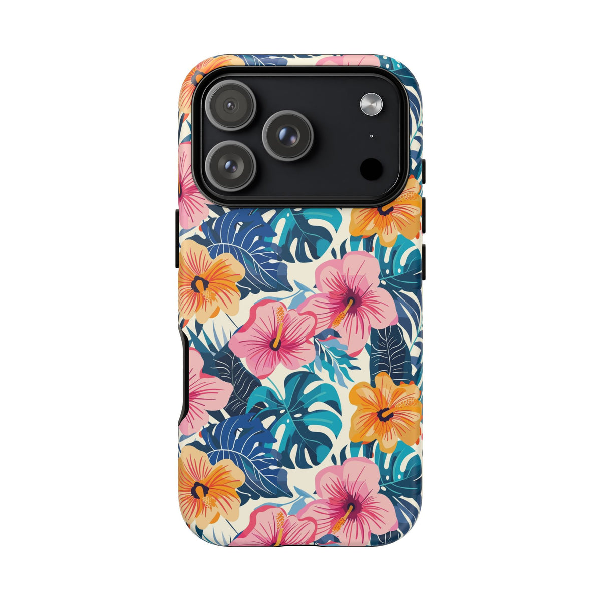 Hibiscus Bloom: Cute Floral Phone Case for iPhone, Samsung and Google Pixel