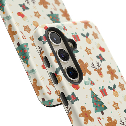 Gingerbread Holidays: Xmas-themed phone case for iPhone, Samsung and Google Pixel