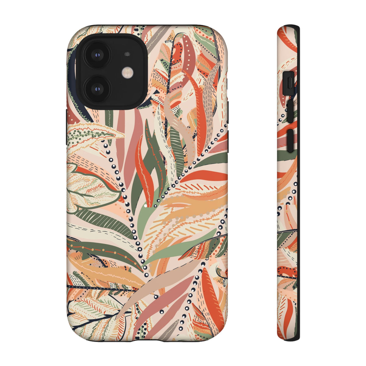 Terracotta Leaves Phone Case: Nature‑Inspired Art for iPhone, Samsung Galaxy and Google Pixel devices