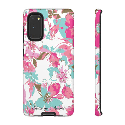 Chase your dreams: Artistic and elegant phone case for Apple iPhone, Samsung Galaxy and Pixel devices