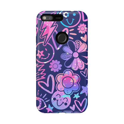 Live Inspired: Purple Tough Case for iPhone, Samsung Galaxy and Google Pixel devices