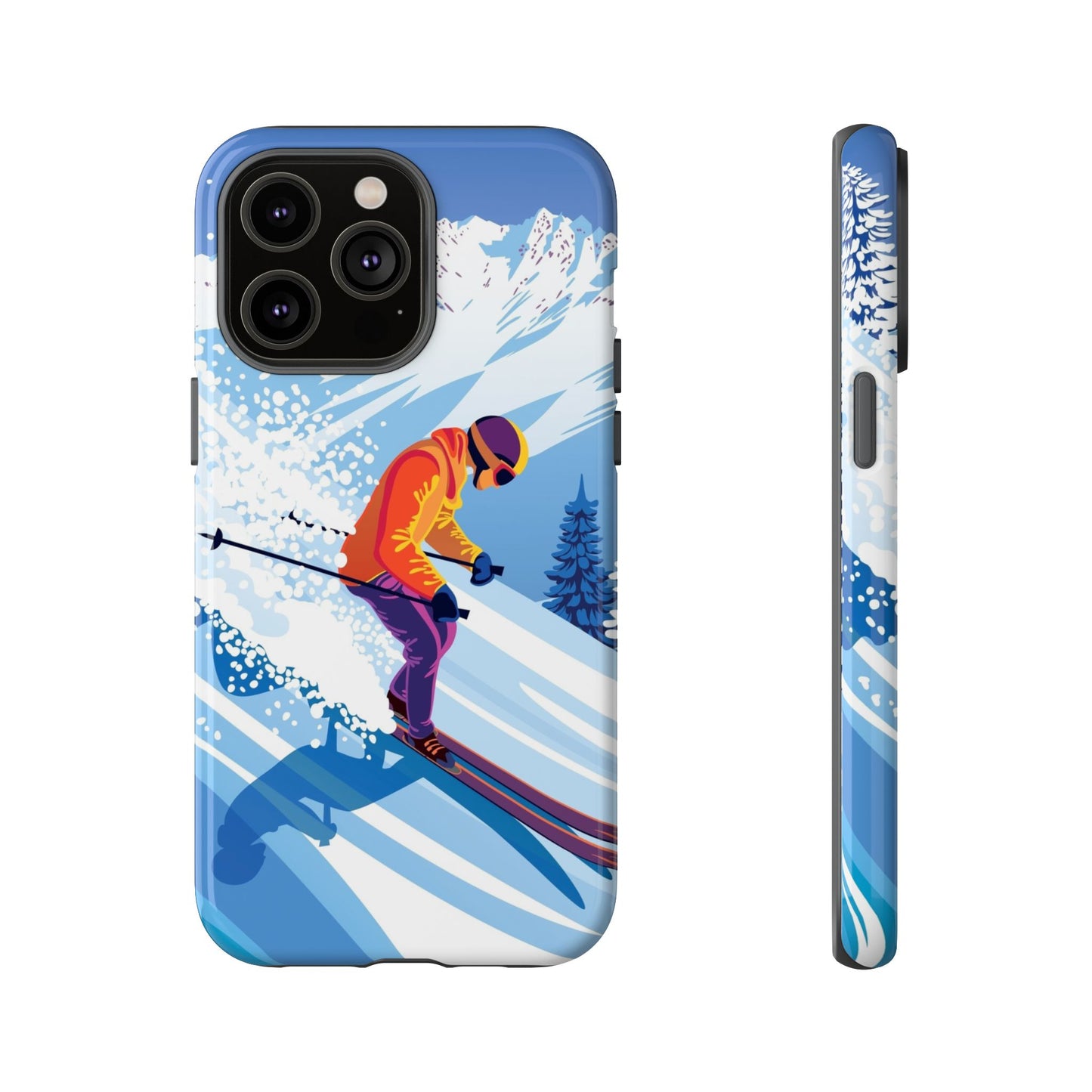 Glacier Rush: Ice Ski inspired phone case for iPhone, Samsung Galaxy and Google  Pixel devices