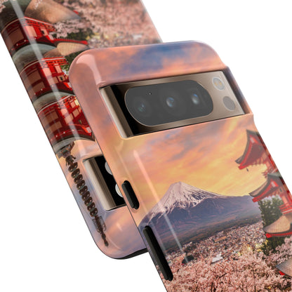 Mt. Fuji Sakura Dreams Phone Case for iPhone, Samsung Galaxy and Google Pixel devices