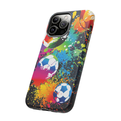 Footballer's Phone Case: Vibrant Case for iPhone, Samsung Galaxy and Google Pixel devices
