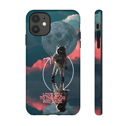 Love You to the Moon and Back: Romance-themed phone case for iPhone, Samsung Galaxy and Google Pixel devices