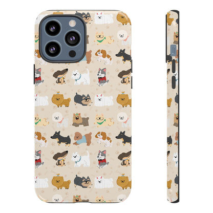 Cute Dogs: Tough Case for iPhone, Samsung Galaxy and Google Pixel devices